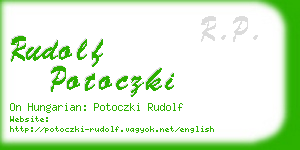 rudolf potoczki business card